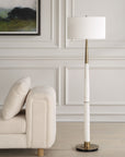 Faro - White Marble Floor Lamp