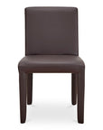 Monte - Dining Chair Vegan Leather (Set of 2) - Dark Brown