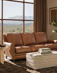 SS - Exton Stationary Sofa - Light Brown