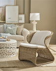 Oasis - Lounge Chair - Light Brown / White