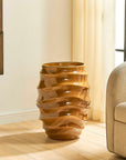Canyon Wave - Indoor-Outdoor Earthy Planter - Brown