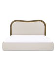 Camilla - King Bed - Oat / White / Beige