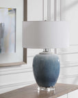 Blue Waters - Ceramic Table Lamp - Blue