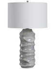 Waves - Table Lamp - Blue & White