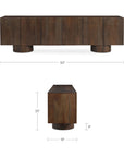 Hadley - Media Unit - Warm Brown