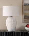 Alkman - Table Lamp - White Glaze
