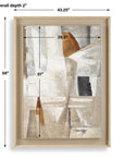 Hide & Seek - Abstract Art - Black / Brown / Gray / Orange / White / Woodtone