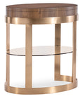 Eleana - Oval Nightstand - Medium Wood