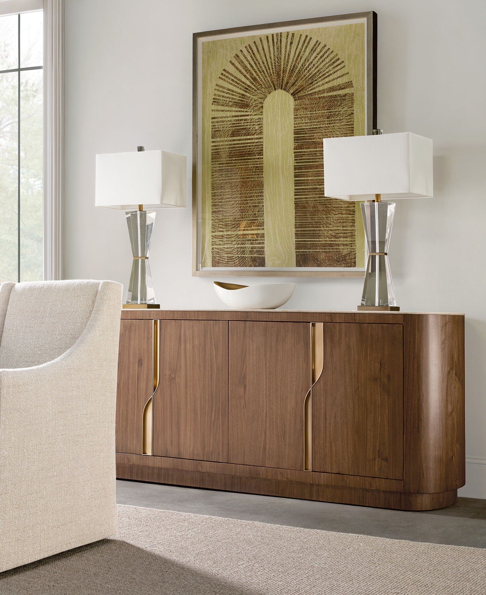 Eleana - Credenza - Medium Wood