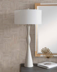 Sharma - Stone Table Lamp - White