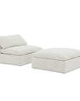 Clay - Ottoman - White