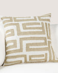 Mateo - 22" x 22" Pillow - Metallic Gold / Ivory