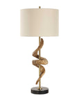 Rams - Horn Table Lamp - Light Brown