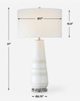 Santino - Crackled Ivory Table Lamp