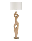 Almyra - Solid Wood Floor Lamp - Light Brown