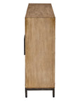 Paltrow - Burl 2 Door Cabinet - Woodtone