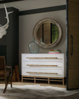 Urban Elevation - 3-Drawer Bachelors Chest - White / Light Brown