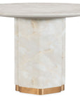 Eleana - Round Dining Table - White