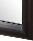 Larkin - Dark Wood & Brass Mirror - Dark Brown