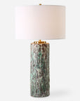 Meltdown - Ivory Teal Table Lamp