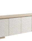 Modern - Aurora Credenza - White / Light Brown
