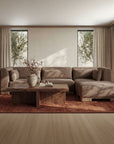 June - Lounge Modular Sectional - Dark Brown