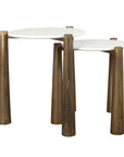 Claridge - Marble Nesting Tables (Set of 2) - White