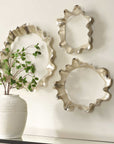 Ripple Effect - Wall Art (Set of 3) - Silver