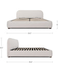 Colin - Queen Storage Bed - Oatmeal