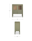 Hannah - Display Cabinet - Green