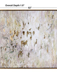 Golden Raindrops - Modern Abstract Art - Beige