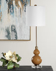 Sienna - Glass Buffet Lamp - Caramel