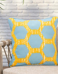 Gaines - Pillow - Yellow With Blue