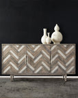 Melange - Natural Beauty Credenza - Dark Gray