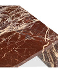Rosa - Coffee Table - Rosso Levnato Marble