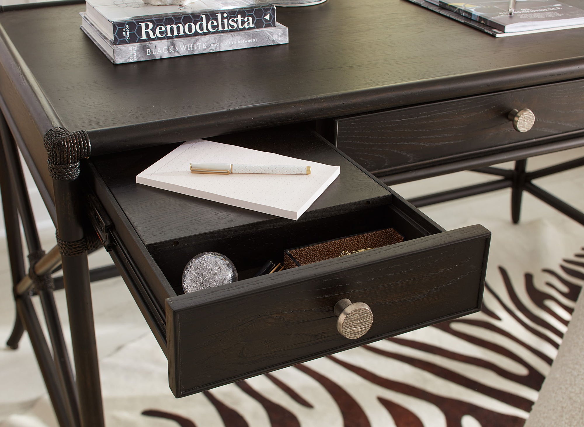 Retreat - Pole Rattan Writing Desk