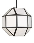 Hoi An - 4 Light Geometric Chandelier - Black