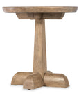 Vineyard Row - Round Pedestal End Table - Light Brown