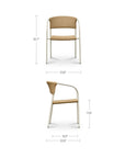 Zola - Outdoor Dining Chair (Set of 2) - Natural