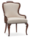 Charleston - Upholstered Arm Chair - Dark Brown