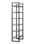 Olwyn - Industrial Etagere - Dark Brown