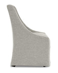 Warwick - Upholstered Rolling Dining Chair