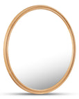 Alcott - Round Accent Mirror Large - Light Brown