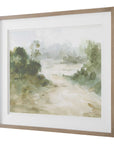 Verdant - Watercolor Landscape Print - Light Brown