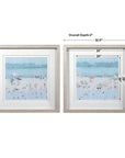 Sea Glass Sandbar - Framed Prints (Set of 2) - Light Blue
