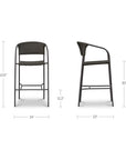 Zola - Outdoor Bar Stool - Dark Brown