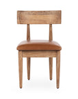 Alvaro - Leather Dining Chair (Set of 2) - Golden Wheat