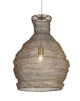 Murmur - Woven Brass 1 Light Pendant - Brass