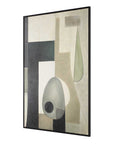 Fair Trade - Geometric Abstract Art - Black / Brown / Gray / Green