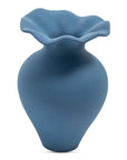 Ruffle - 12" Descorative Vessel - Light Blue